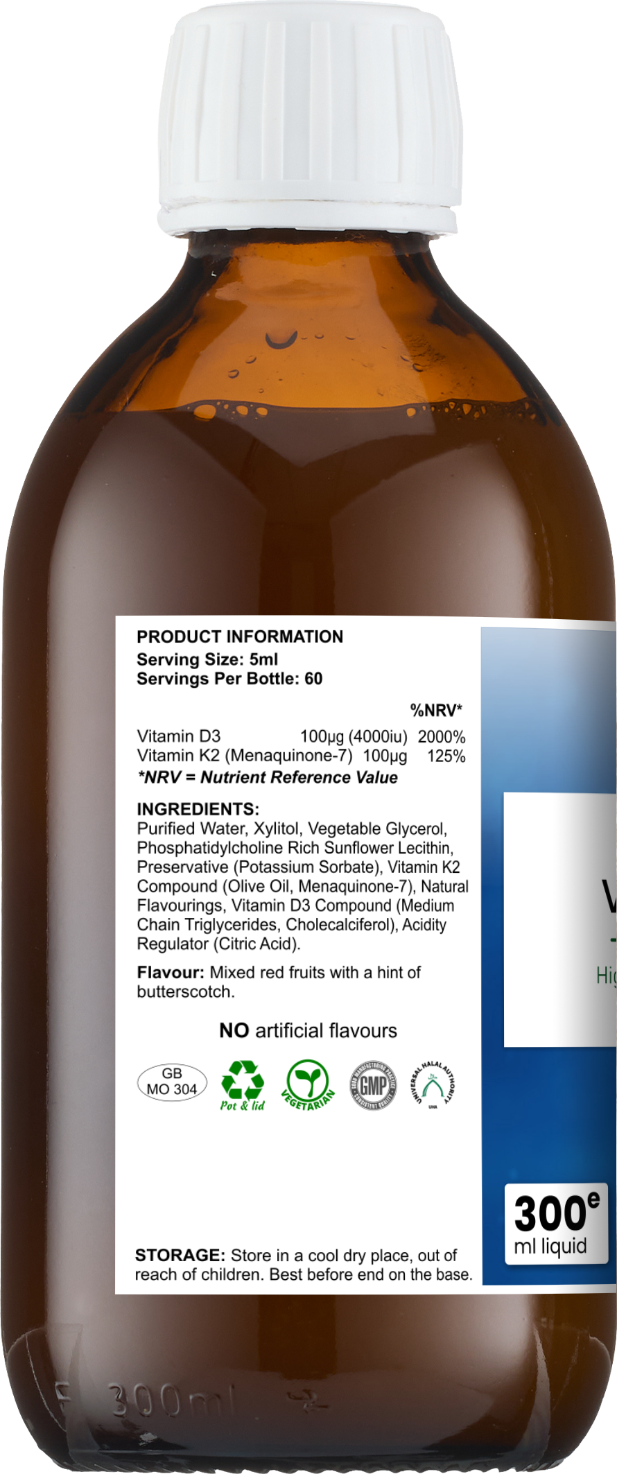 Liposomal Vitamin D3 & K2 (MK-7)
