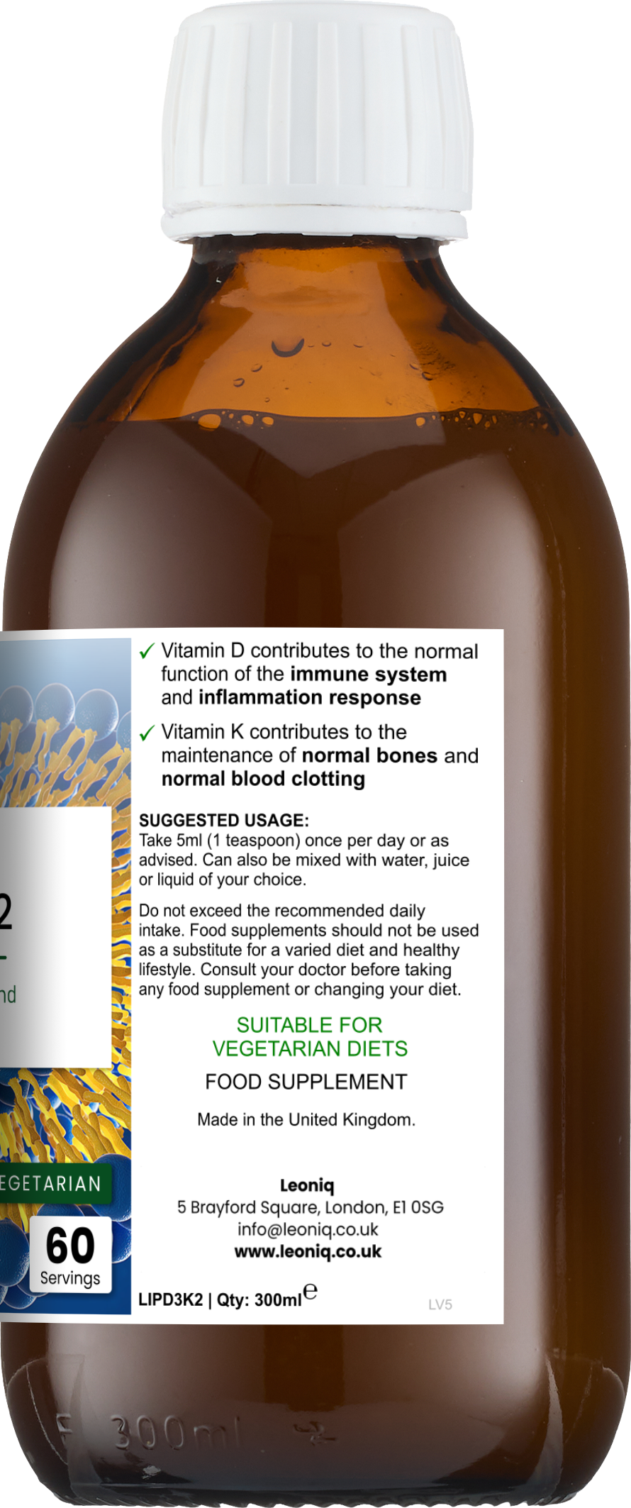 Liposomal Vitamin D3 & K2 (MK-7)